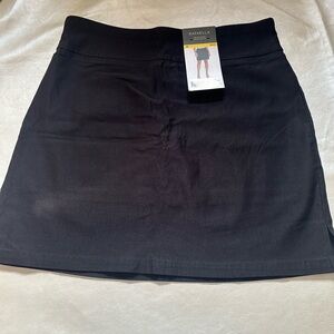 Rafaella Black A-Line Mini Skirt for Work